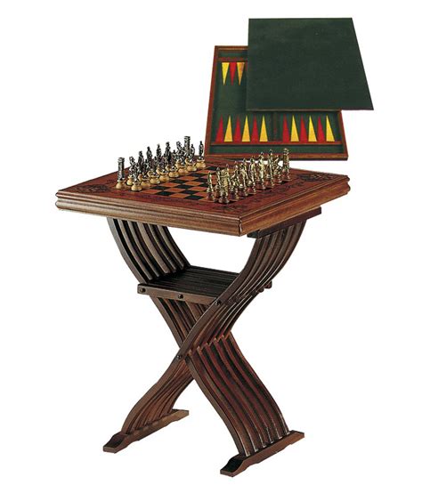 Italian Solid Beech Wood Savonarola Chess Table