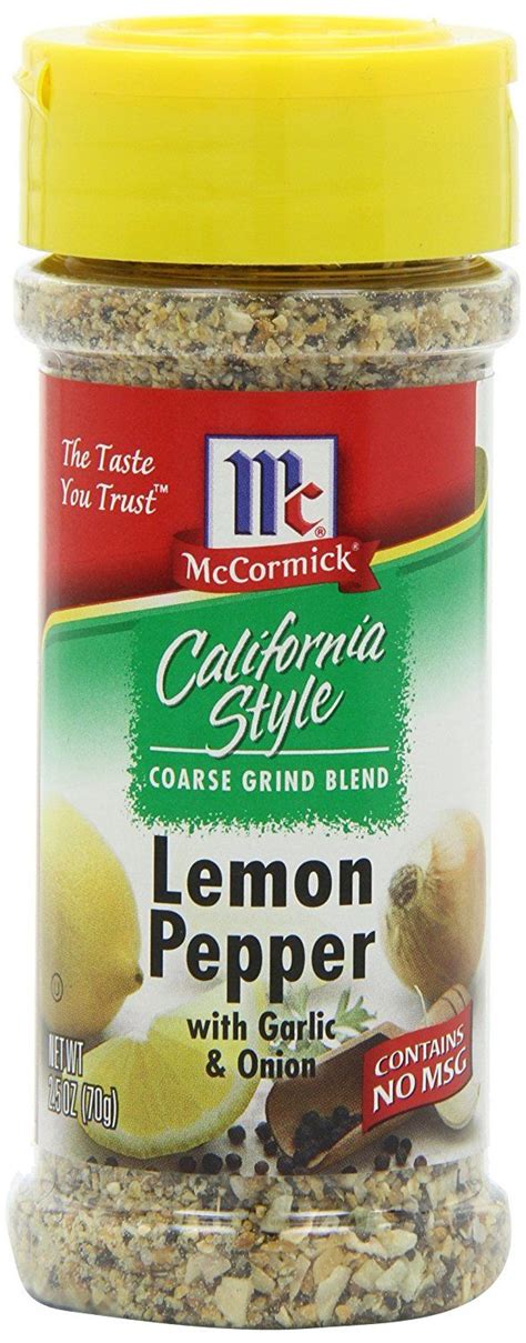 Mccormick california garlic pepper 22 ounce. McCormick California Style Lemon and Pepper, 2.5 Ounce ...