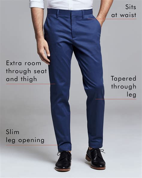 Fit Guide Mens Chinos Fits