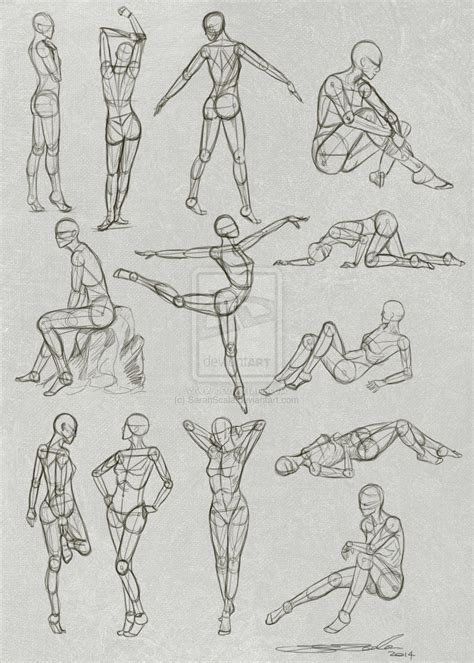 Pose Practice By Sarahscala On Deviantart Drawings Figure Drawing