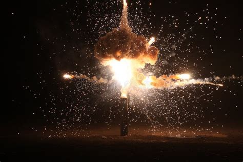 Explosion On The Black Background Stock Photo Image Of Dynamite