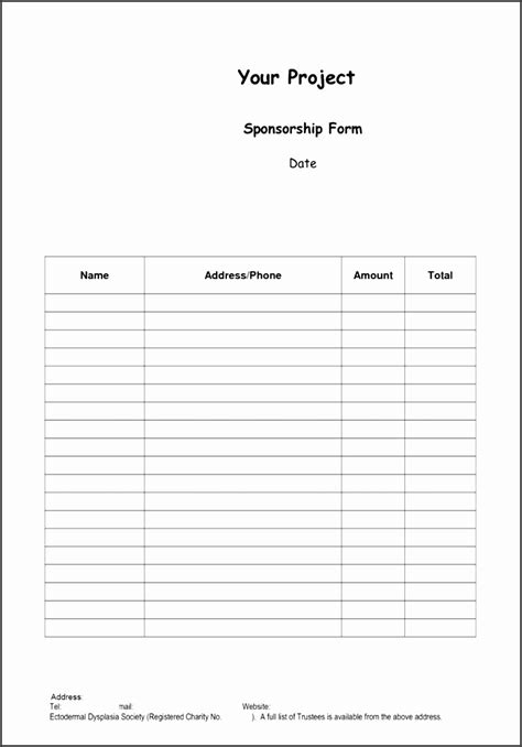 Free Printable Registration Form Template Word Printable Forms Free Online