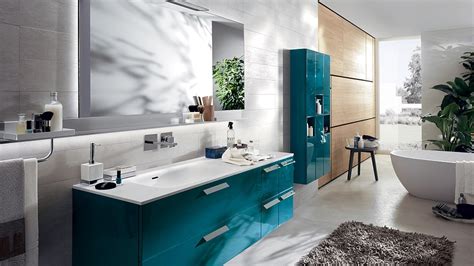 Cabinet mounted on the wall is the most traditional. Baltic Blue cabinets for the modern bathroom - Decoist