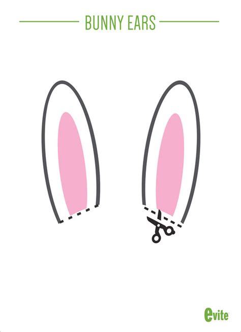 Free printable easter bunny ears pattern. Bunny ears printable template