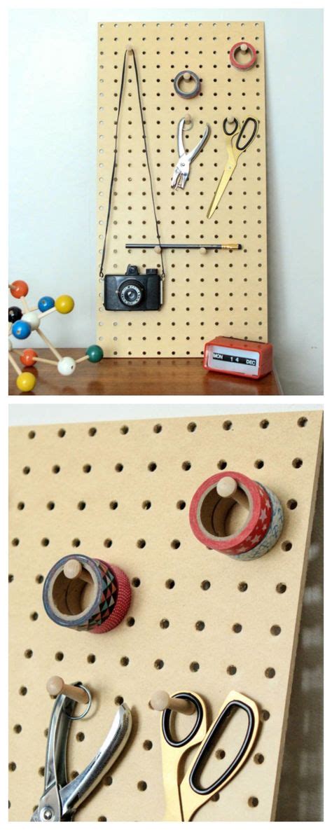 A4 Letter Board Retro Peg Sign Pegboard Storage Wooden Pegs Letter