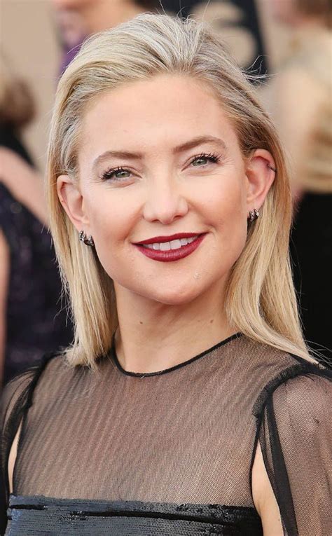 Kate Hudson From Best Red Carpet Blowouts This Season Lip Colors Burgundy Lips Hair
