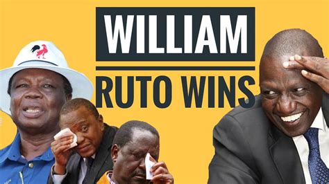 William Ruto Declared Winner And Embarrasses Atwoli Uhuru Kinoti And