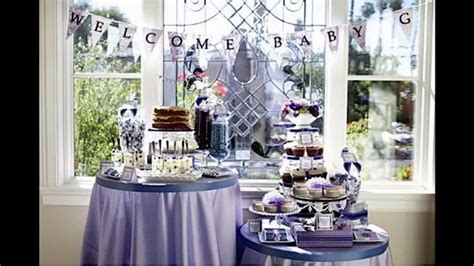 Start with an affordable room decorating kit giving you most of the essentials, browse. Purple baby shower themes decorations ideas - YouTube