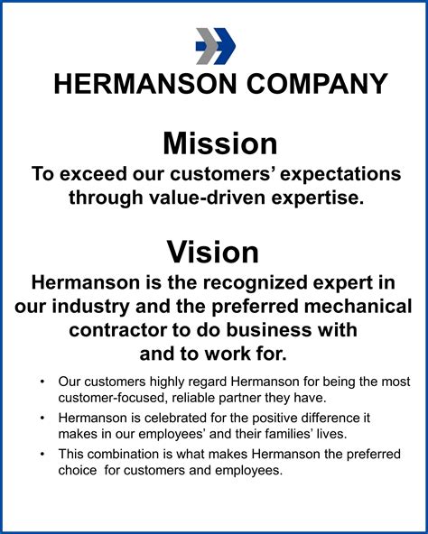 Construction Companies Vision Statement Examples For Construction