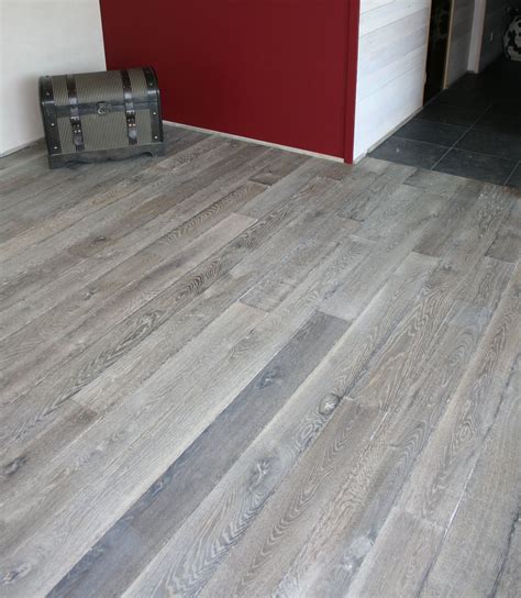 Gray Wood Flooring Old Grey Reclaimed Engineered Floor Hand Made