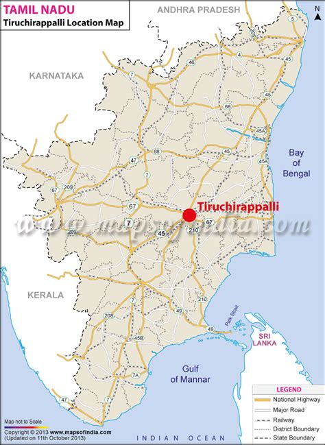 Tiruchirappalli Location Map Where Is Tiruchirappalli