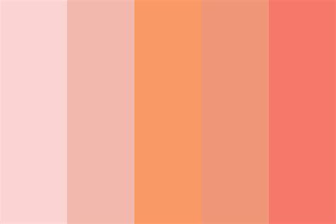 Html color codes, color names, and color chart with all hexadecimal, rgb, hsl, color ranges, and swatches. Pink Peach Color Palette Hex RGB Code #color #colorschemes ...