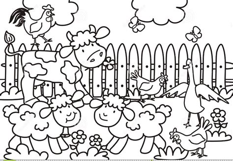 Farm Animal Coloring Pages For Toddlers at GetColorings.com | Free
