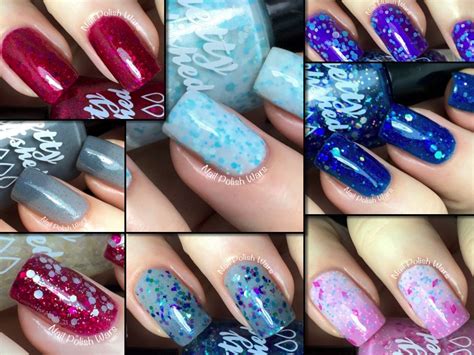 Review For Pretty And Polished Winter Collection Sparkly Polish Nails