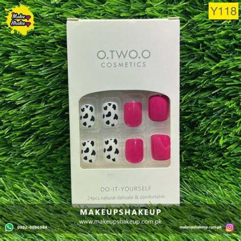 Otwoo Nails With Press On Glue 24 Tips Y118 Makeup Shakeup