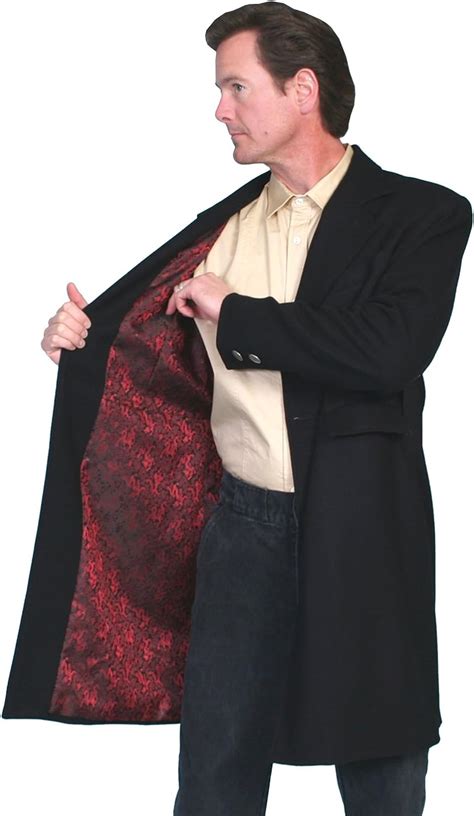 Scully Wahmaker Mens Wool Frock Coat Big And Tall Black 50 At Amazon