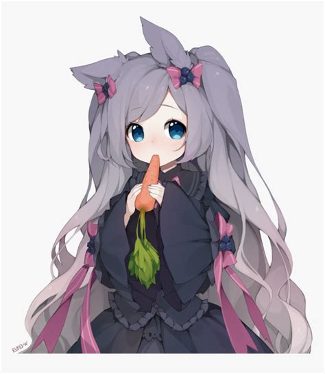 Anime Girl Rabbit Hoodie Anime Wallpaper Hd
