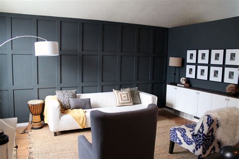 For centuries, living areas, kitchens, and dining room walls have been a popular choice for wainscoting panels. Our Dark DIYed Wainscoting Reveal - Chris Loves Julia