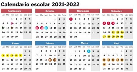 Calendario Escolar 2021 2022 Cuándo Empiezan Y Terminan Las Clases En