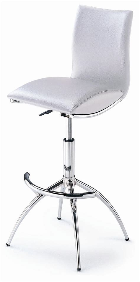 Sold and shipped by entrotek. 35 Stylish Modern Adjustable White Leather Bar Stools
