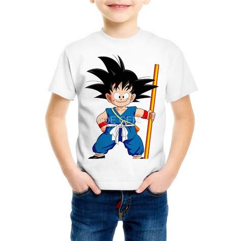 Childrens Summer Dragon Ball Z Boygirl Slim 3d T Shirts Dragon Ball T