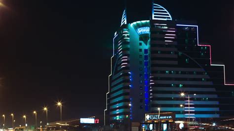 View Of Manama City At Night Bahrain Night Scene During The Night And