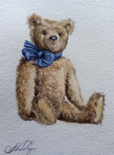 Teddy Bear Painting By Olga Matyunina Artmajeur