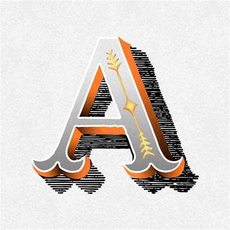 Letter A Typography Download Free Vectors Clipart