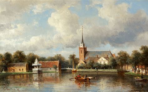 Koster E Everhardus Koster Paintings Offered For Sale Rowers On
