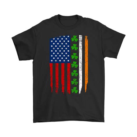 Irish American Flag Irish American Mens Tshirts Mens Tops