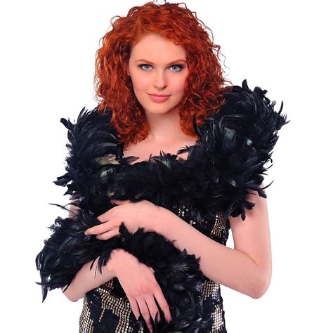Deluxe Black Fantasy Feather Boa Feather Boa Black Feathers Feather