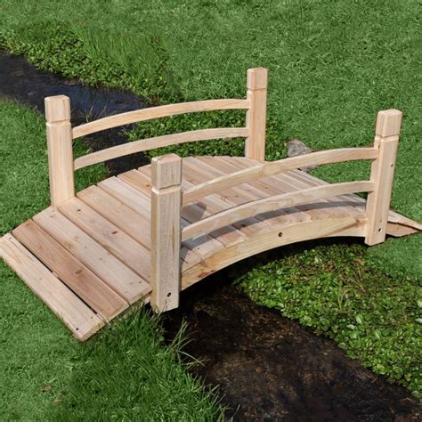 Garden Bridge 4ft Cedar Wood Decorative Bridge Classic Arch Etsy