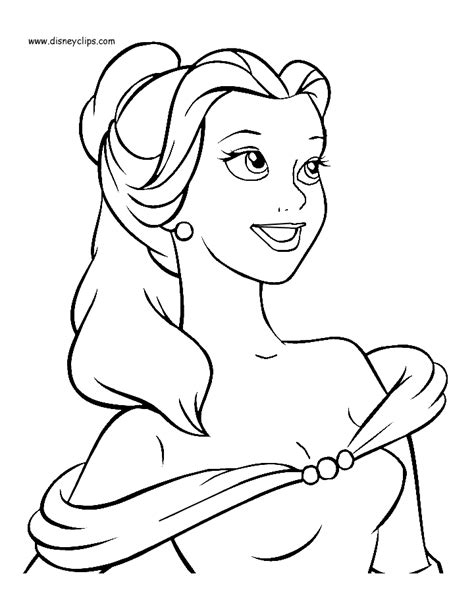 Beauty and the beast tells that there is no boundary and limits of love and it is just free from everything. Beauty and the Beast Coloring Pages | Disneyclips.com