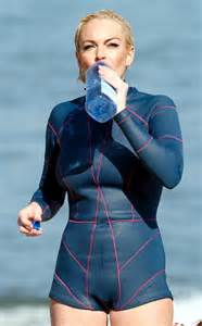 Lindsay Lohan In Wetsuit Surfing In Malibu Gotceleb