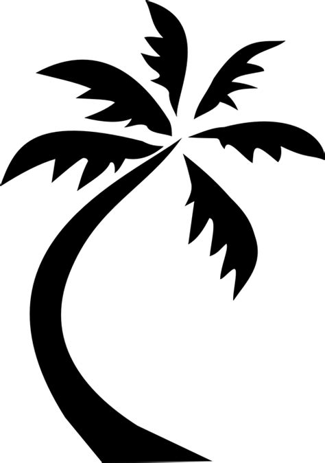 Free Coconut Tree Clipart Black And White Download Free Coconut Tree