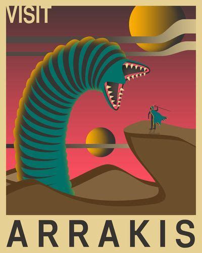 Visit Arrakis Art Print By Jazzberry Blue Dune Art 8x10 Art Prints