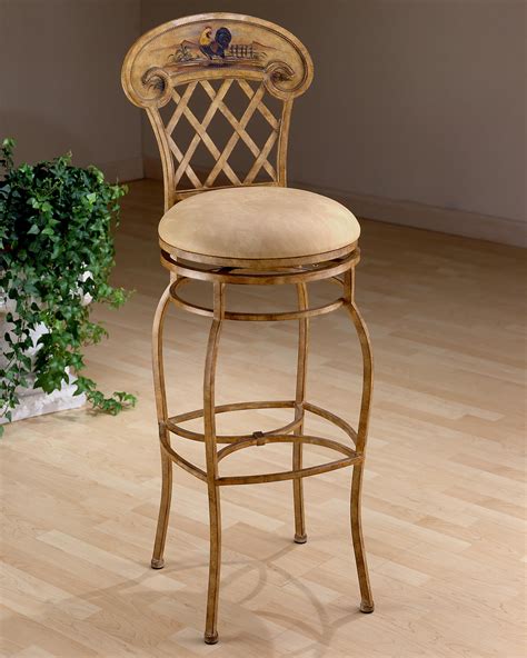 Rooster Swivel Counter Stool Country Be