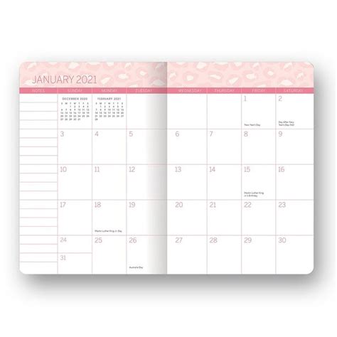 Monthly Pocket Calendar 2021 Pocket Calendar Printable Calendar