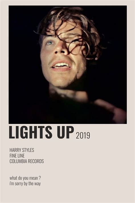 Lights Up By Harry Styles Harry Styles Poster Harry Styles Pictures