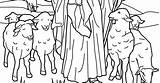 Shepherd Jesus Coloring Getcolorings sketch template