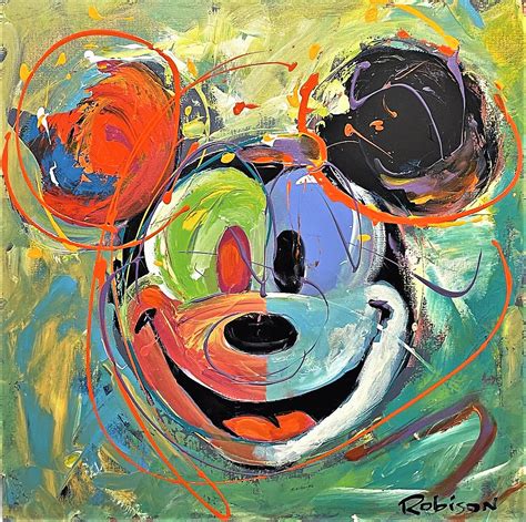 New Original Mickey Mouse Painting By Eric Robison Disneyana
