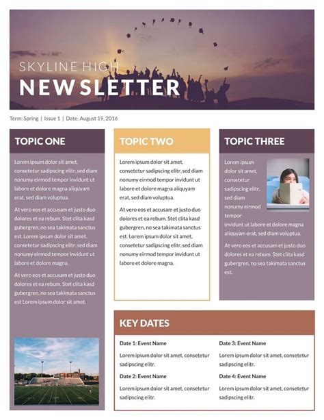 Classroom Newsletter Example Newsletter Template Free Email Newsletter Template Newsletter
