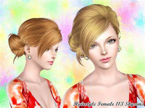 The Sims Resource Skysims Hair 113