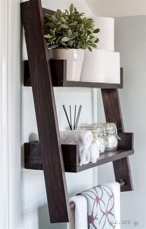 35 Interesting Floating Wall Shelves For Your Bathroom Style Ideas