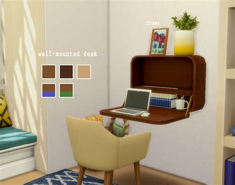 Wowee — Ligne Roset Desk A One Tile Desk And A Frame With Sims 4