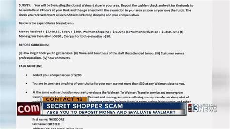 Nye County Warns Of Secret Shopper Scam