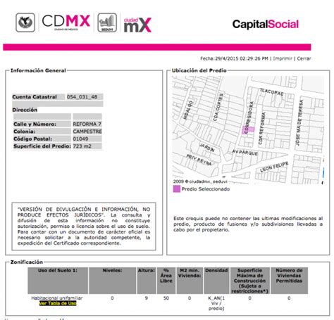 Certificado De Uso De Suelo Cdmx Mide