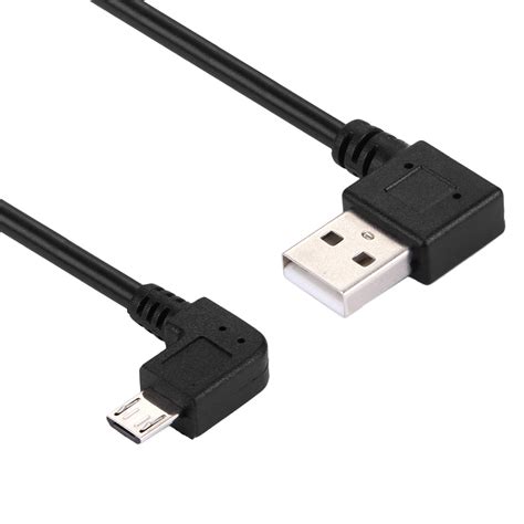 Double Right Angle Micro Usb Charging Cable 25cm