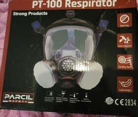 Parcil Pt Safety Gas Mask Vapor Respirator Box