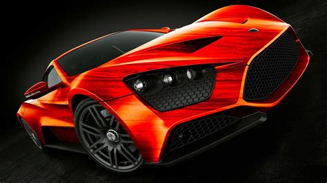 Car Orange Zenvo Zenvo St1 Supercars Wallpapers Hd Desktop And